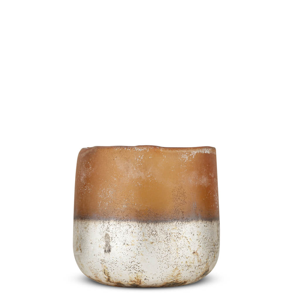 Nkuku Ngolo Tealight Holder Amber